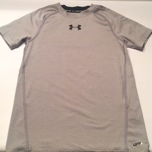 YSM GRAY FITTED UNDER ARMOUR HEAT GEAR SHIRT